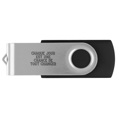 Silver usb key flash drive