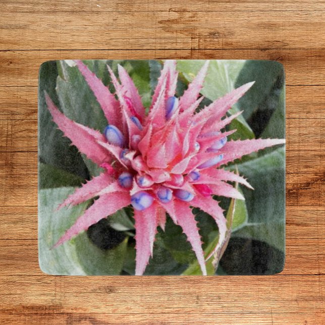 Silver Vase Plant Bloom Floral Cutting Board (In Situ)