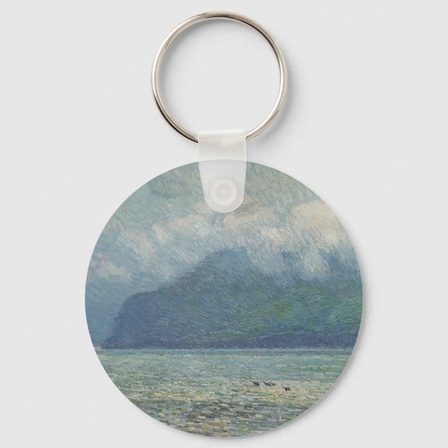 Silver Veil and Golden Gate by Childe Hassam Keychain (Front)