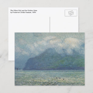 Silver Veil and Golden Gate by Childe Hassam Postcard