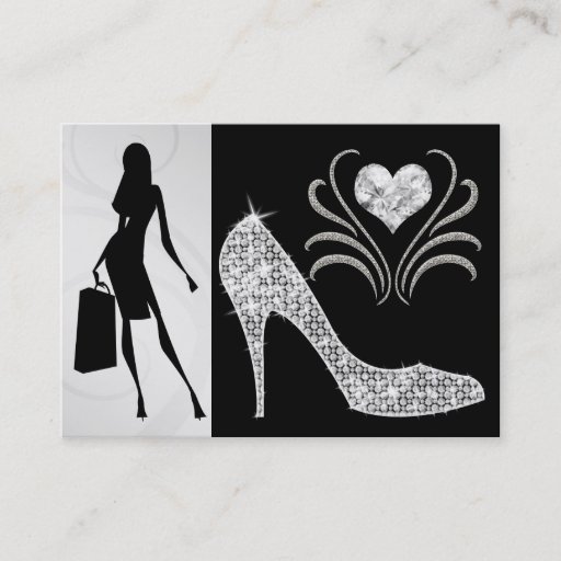 Customizable Silver Version Fashion Business Card - SRF