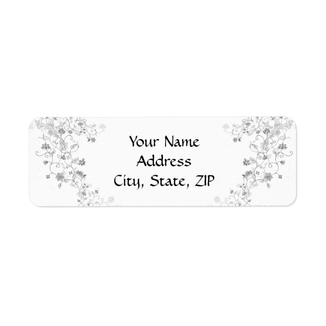 Silver Vines Label (Front)