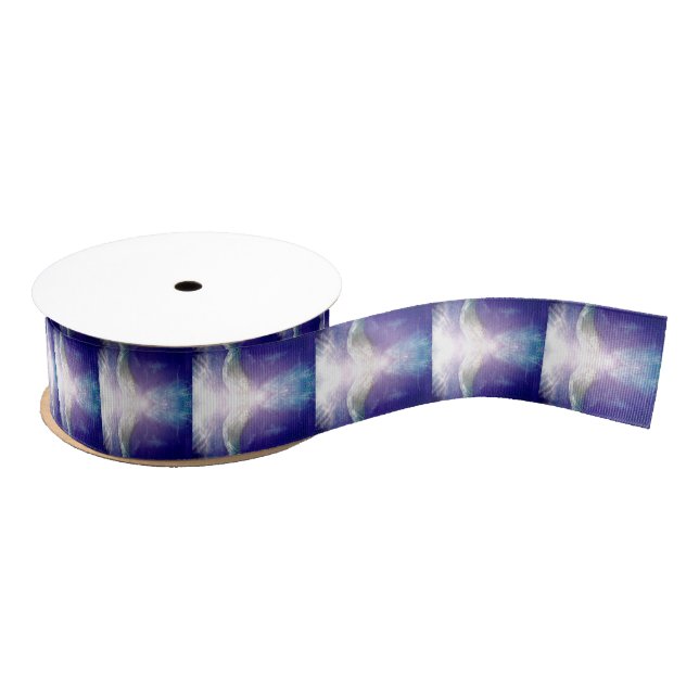 Silver violet angel ribbon (Spool)