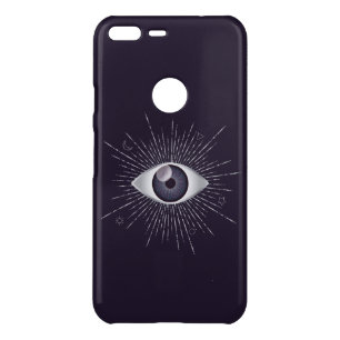Silver & Violet Mystic Evil Eye Nazar Mati Uncommon Google Pixel XL Case