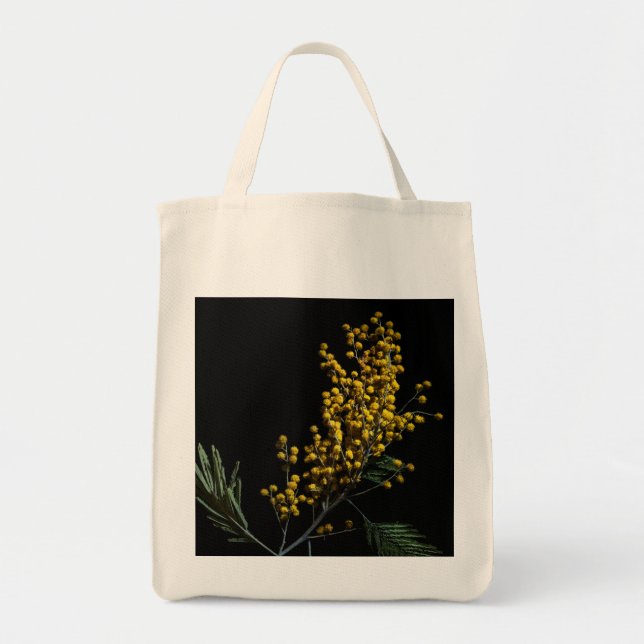 Silver Wattle Flowers Tote Bag (Front)