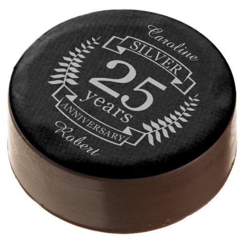 Silver wedding anniversary 25 years chocolate covered oreo