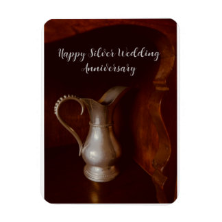 Silver Wedding Anniversary 25 years congratulation Magnet