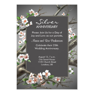 Silver Wedding Anniversary - 25th years Invitation