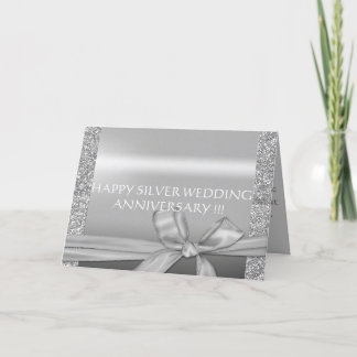 SILVER WEDDING ANNIVERSARY CARD