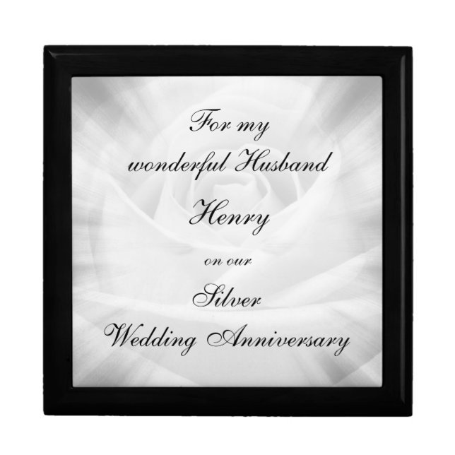Silver Wedding Anniversary Gift Box (Front)