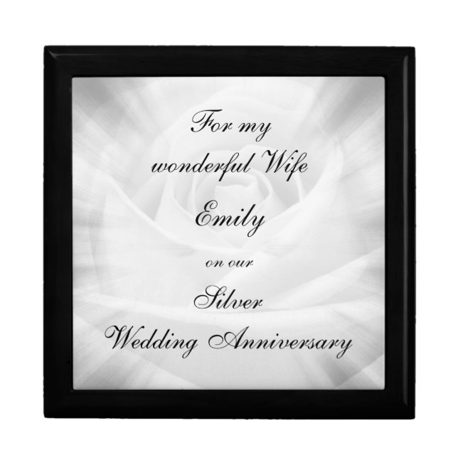 Silver Wedding Anniversary Gift Box (Front)
