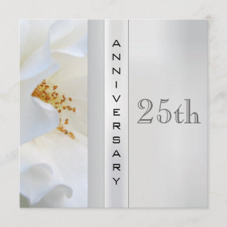 Silver Wedding Anniversary Invitation