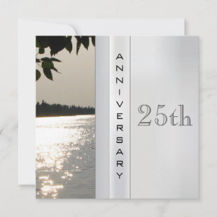 Silver Wedding Anniversary Invitation