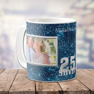 25th Silver Wedding Anniversary Coffee Mug