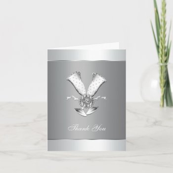 Silver Wedding Anniversary Thank You Cards by decembermorning at Zazzle