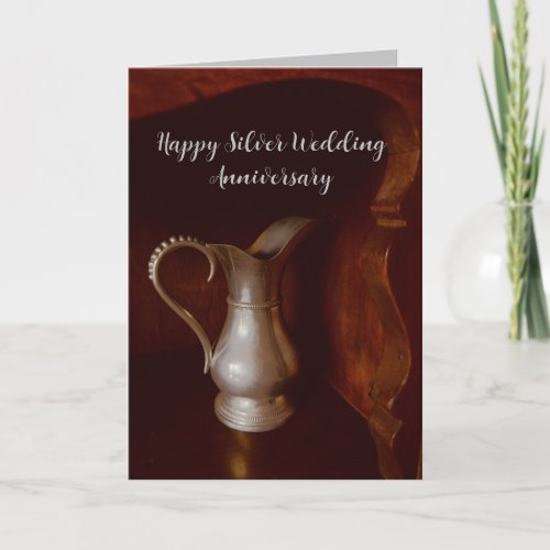 Silver wedding anniversary wish 25 years card