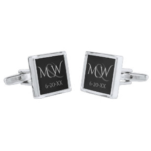 Silver Wedding Cufflinks for Groom