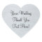 Silver Wedding Favor Thank You Sticker