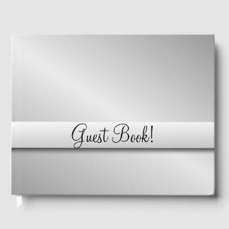 Silver Wedding Guest Book