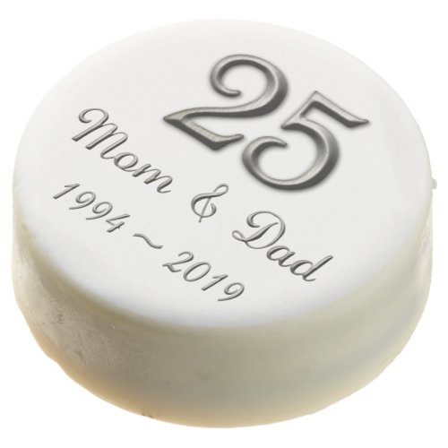 Silver Weddings Anniversary Parents 2019 Chocolate Covered Oreo