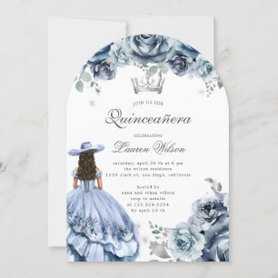 Silver Western Wonderland Quinceanera Invitation