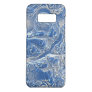 Silver White Bright Blue Marble Art Pattern Case-Mate Samsung Galaxy S8 Case