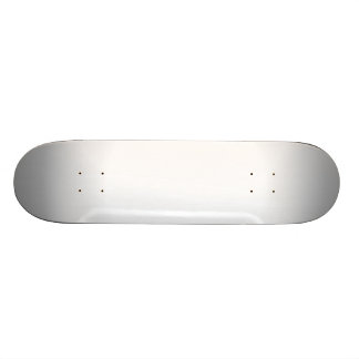 Silver & White Radial Fade Skateboard Deck