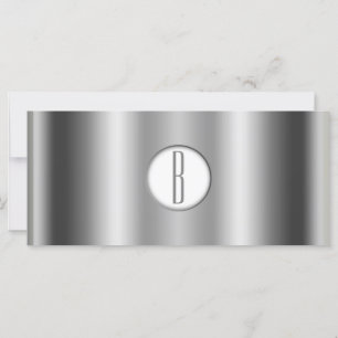 Silver White Shiny Glam Monogram Gift Certificate