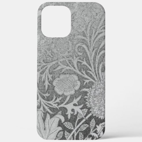SilverWilliam Morrisredesignedfloralpatternvi iPhone 12 Pro Max Case