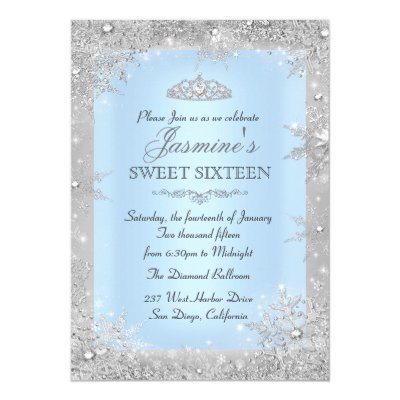winter wonderland invites