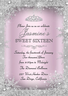 sweet 16 invitations zazzle