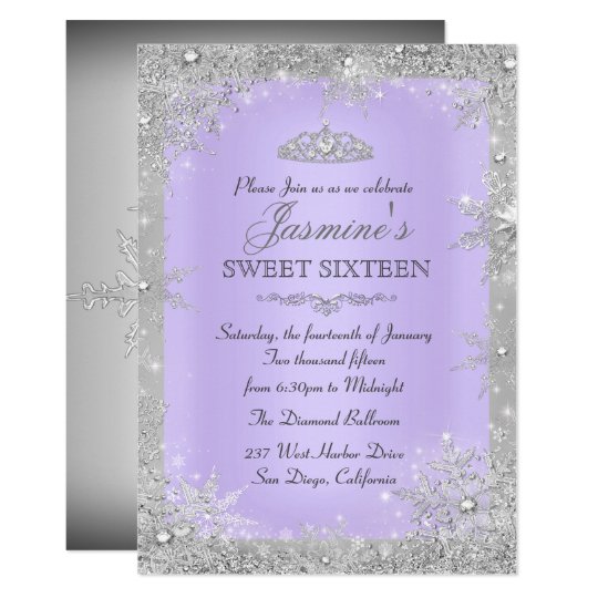 silver winter wonderland purple