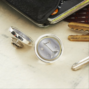 Silver with Gold   Scales of Justice   Lawyer Lapel Pin
