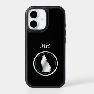 Silver Wolf Monogram iPhone 17 Case