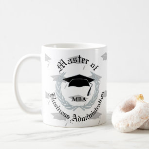 Silver Wreath Masters MBA Graduation Coffee Mug