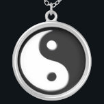 Silver Yin Yang Symbol Pendant Necklace<br><div class="desc">Balance,  energy and good feng-shui be with you wherever you go with this gift of silver yin yang symbol pendant necklace.</div>