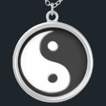 Silver Yin Yang Symbol Pendant Necklace<br><div class="desc">Balance,  energy and good feng-shui be with you wherever you go with this gift of silver yin yang symbol pendant necklace.</div>