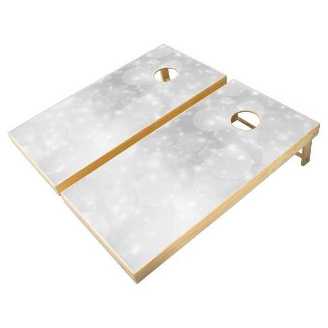Silver | Zazzle_Growshop. Cornhole Set (Angled)