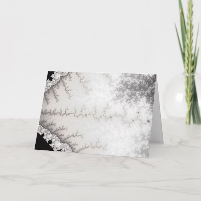 Silver Zigzag Greetings Card (Front)
