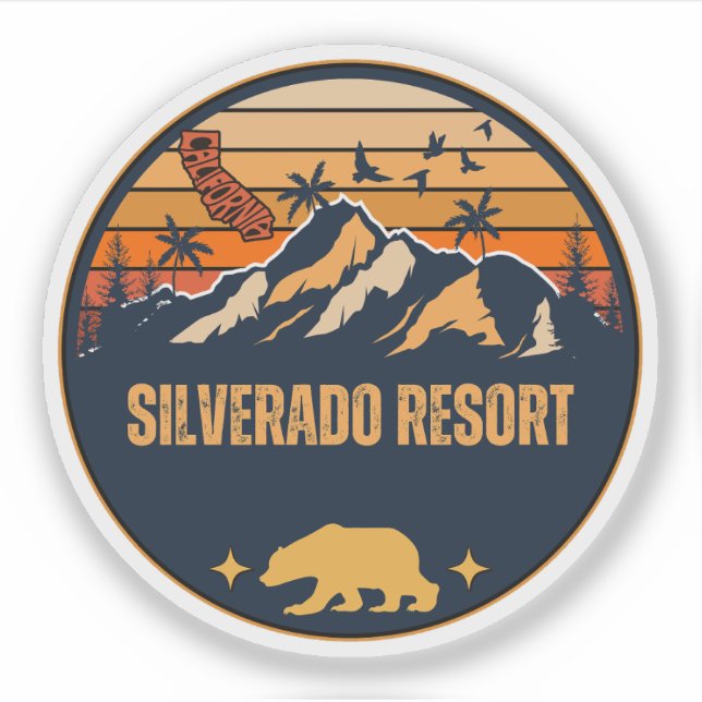 Silverado Resort, California Sticker (Front)
