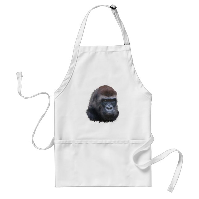 Silverback Gorilla Adult Apron (Front)