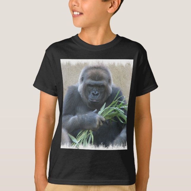 Silverback Gorilla Black Men's T-Shirt (Front)
