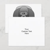 Silverback Gorilla Cartoon (Front/Back)