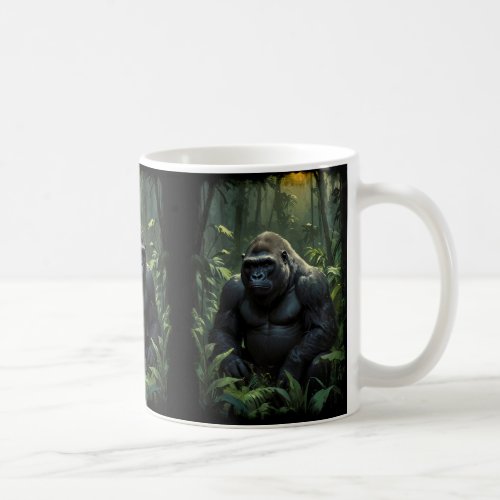 Silverback Gorilla in Rwandan Jungle Coffee Mug