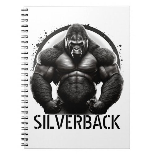 Silverback Gorilla Logo Notepad Notebook