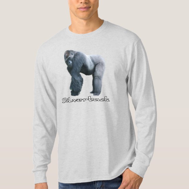 Silverback Gorilla Long T-Shirt (Front)