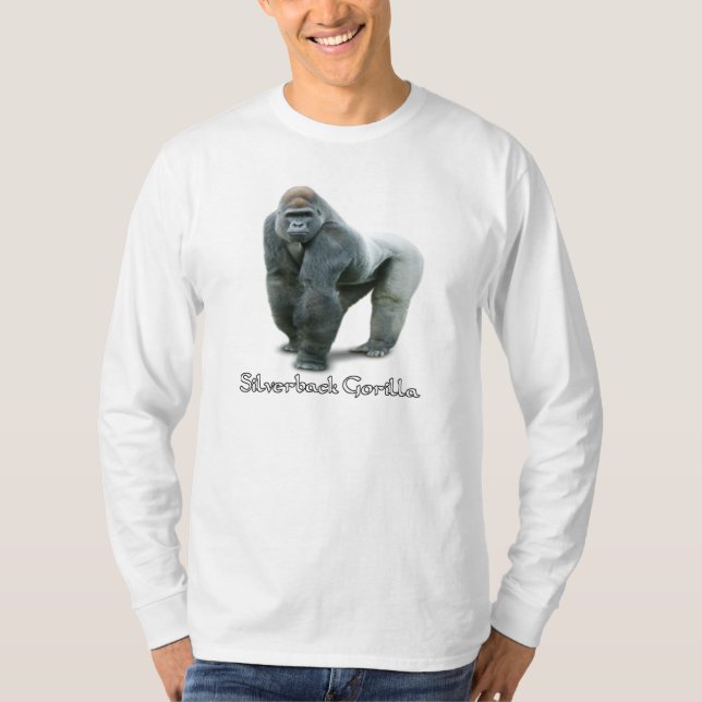 Silverback Gorilla Long T-Shirt (Front)