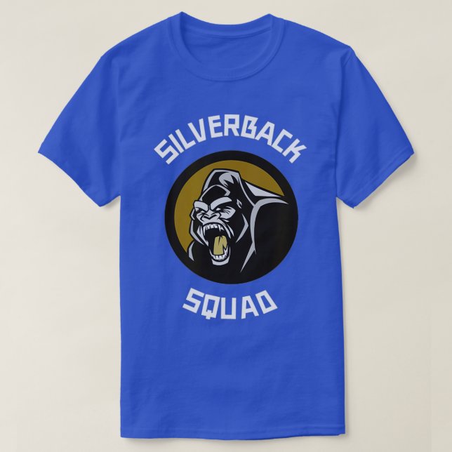 Silverback Gorilla Monkey Squad  T-Shirt (Design Front)