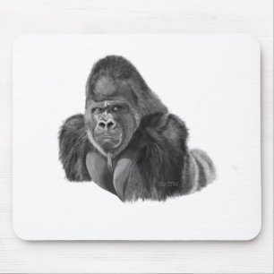 Silverback gorilla mouse pad Gorilla Mouse Pad