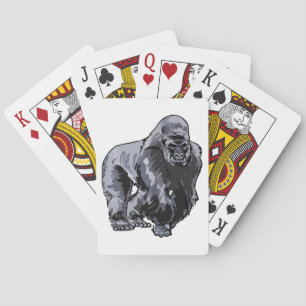 Silverback Gorilla Poker Cards